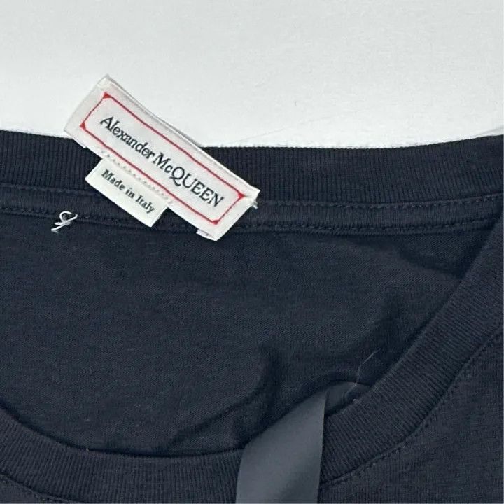 Alexander McQueen Alexander McQueen Black Graphic Short Sleeve T-Shirt 0079 Size US M / EU 48-50 / 2 - 4 Thumbnail