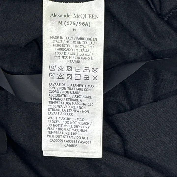 Alexander McQueen Alexander McQueen Black Graphic Short Sleeve T-Shirt 0079 Size US M / EU 48-50 / 2 - 3 Thumbnail