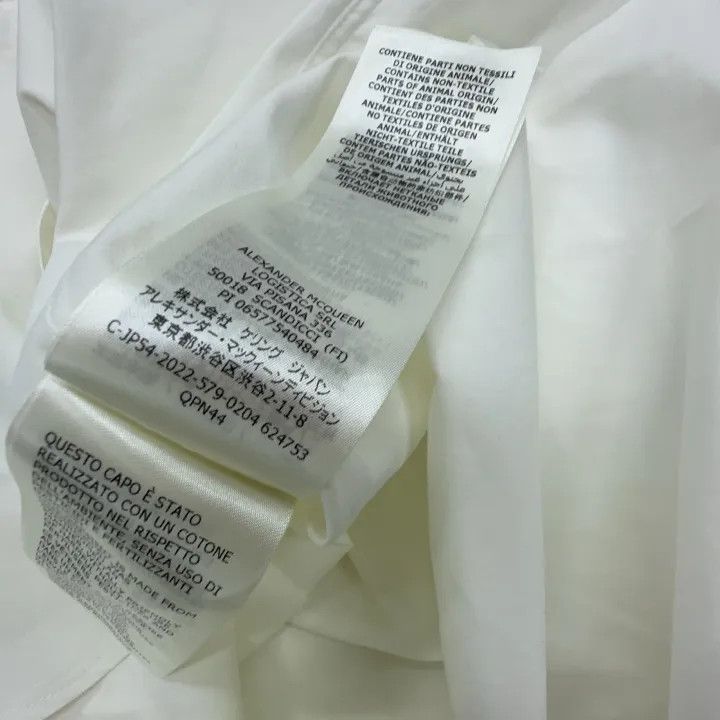 Alexander McQueen Alexander McQueen White Long Sleeve Button-Up Shirt 0079 Size US M / EU 48-50 / 2 - 6 Thumbnail