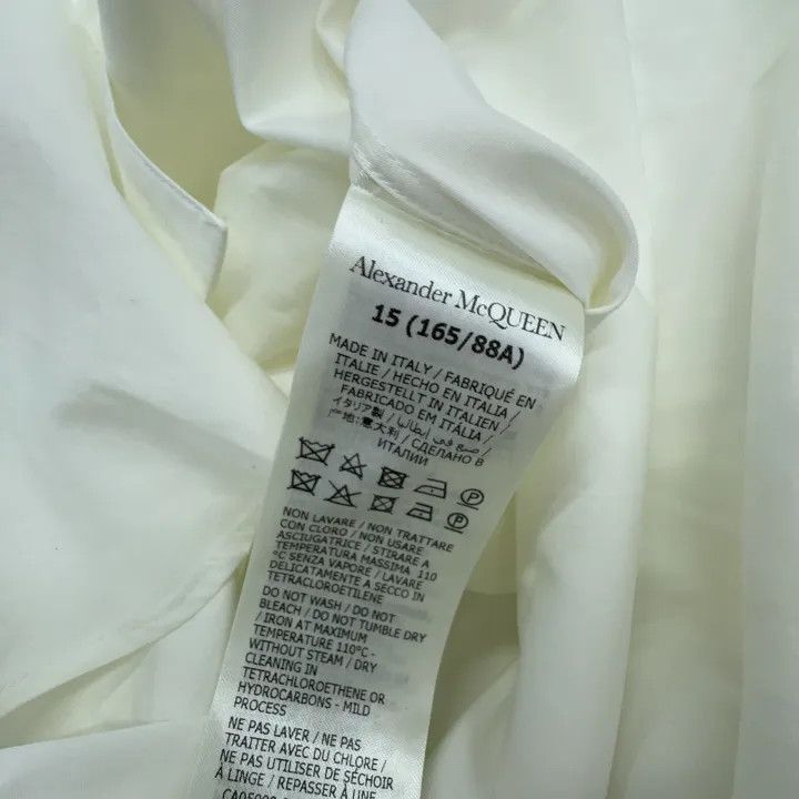 Alexander McQueen Alexander McQueen White Long Sleeve Button-Up Shirt 0079 Size US M / EU 48-50 / 2 - 5 Thumbnail