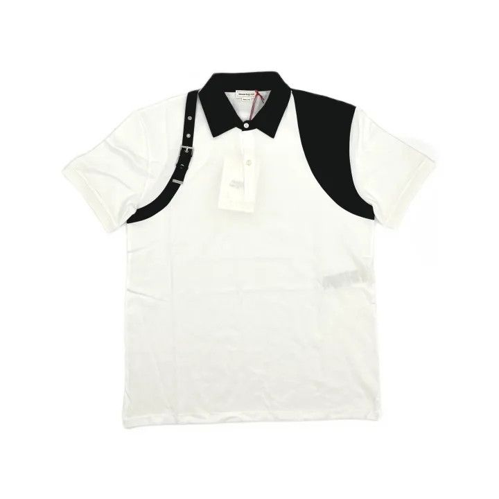 Alexander McQueen Alexander McQueen Short Sleeve Polo Shirt for Men 0079 Size US XL / EU 56 / 4 - 2 Thumbnail