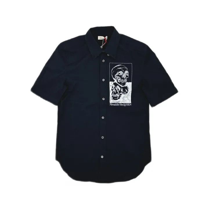 Alexander McQueen Alexander McQueen SS22 Skull Graphic Polo Shirt 0079 Size US L / EU 52-54 / 3 - 2 Thumbnail