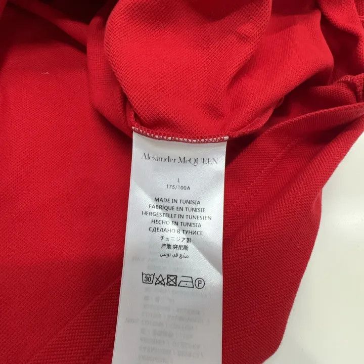 Alexander McQueen Alexander McQueen Red Short Sleeve Polo Shirt 0079 Size US L / EU 52-54 / 3 - 4 Thumbnail