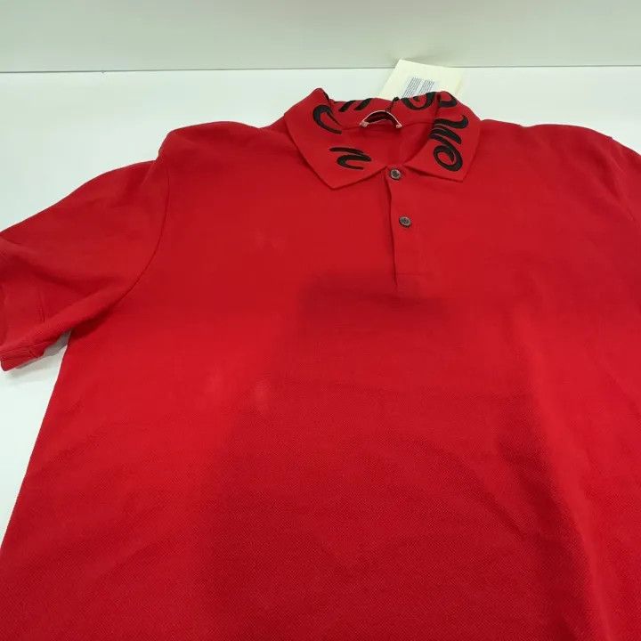 Alexander McQueen Alexander McQueen Red Short Sleeve Polo Shirt 0079 Size US L / EU 52-54 / 3 - 8 Thumbnail