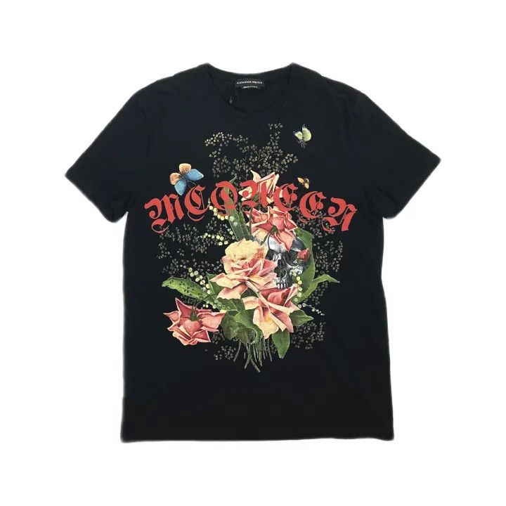 Alexander McQueen Alexander McQueen Floral Skull T-Shirt for Men 0079 Size US L / EU 52-54 / 3 - 2 Thumbnail