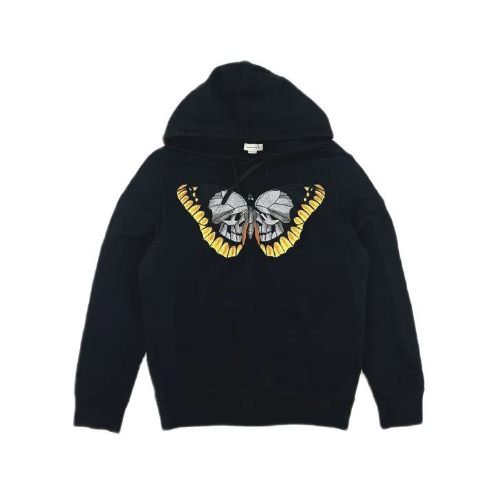 Alexander McQueen Alexander McQueen Casual Hoodie with Butterfly Print 0079 Size US XXL / EU 58 / 5 - 2 Thumbnail