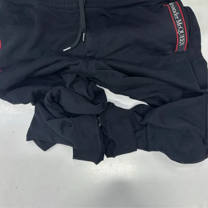 Alexander McQueen Alexander McQueen Black Logo Elastic Waist Pants 0079 Size US 44 / EU 60 - 7 Thumbnail
