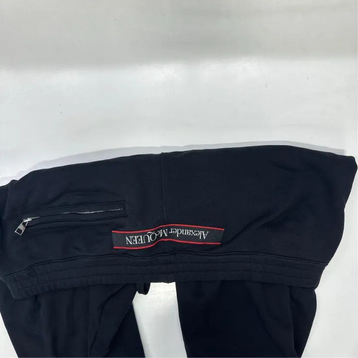 Alexander McQueen Alexander McQueen Black Logo Elastic Waist Pants 0079 Size US 44 / EU 60 - 6 Thumbnail