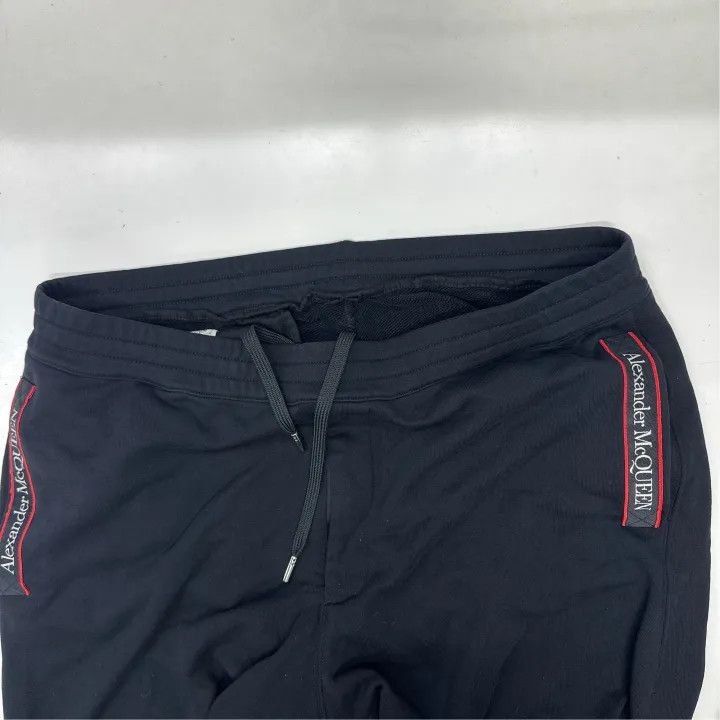 Alexander McQueen Alexander McQueen Black Logo Elastic Waist Pants 0079 Size US 44 / EU 60 - 5 Thumbnail