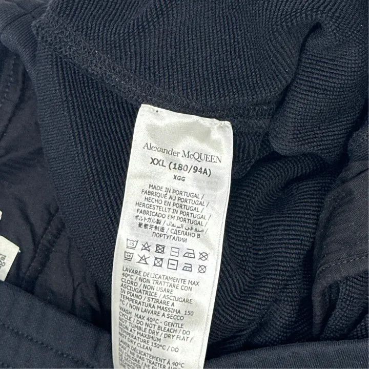 Alexander McQueen Alexander McQueen Black Logo Elastic Waist Pants 0079 Size US 44 / EU 60 - 3 Thumbnail