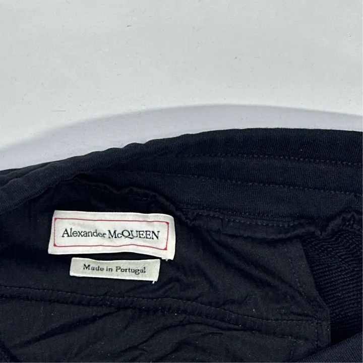 Alexander McQueen Alexander McQueen Black Logo Elastic Waist Pants 0079 Size US 44 / EU 60 - 4 Thumbnail