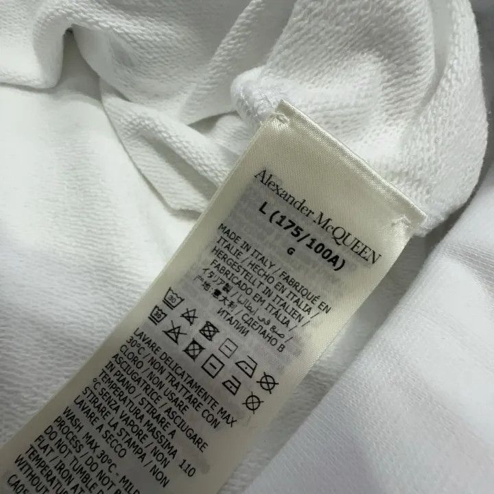 Alexander McQueen Alexander McQueen White Graffiti Logo Hoodie 0079 Size US L / EU 52-54 / 3 - 7 Thumbnail