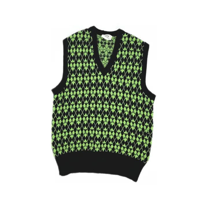 AMI AMI Paris V-Neck Knit Vest for Men 0079 Size US L / EU 52-54 / 3 - 2 Thumbnail
