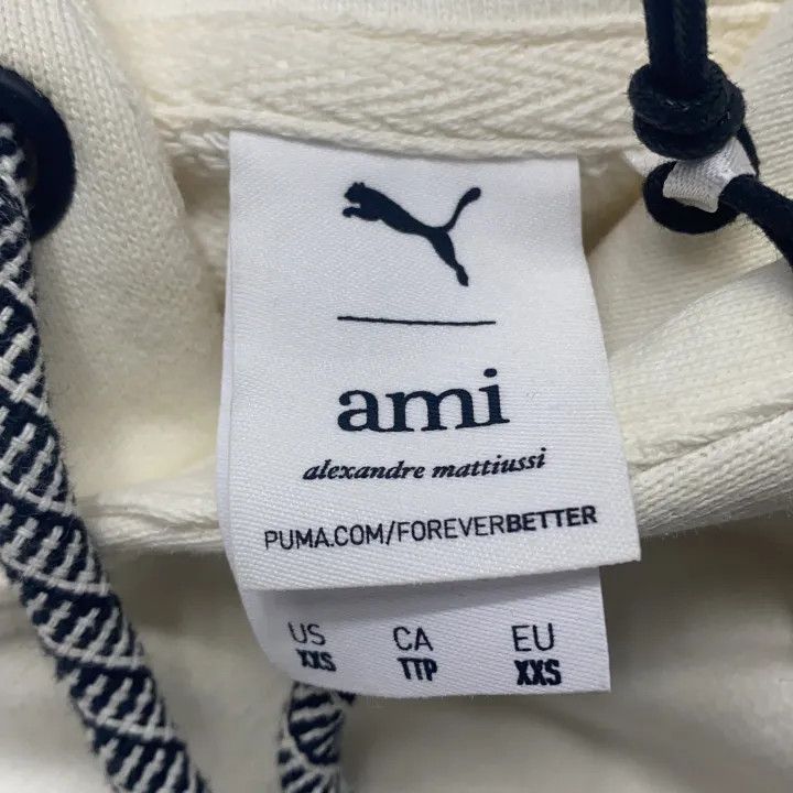 Puma PUMA x AMI Paris Heart Logo Hoodie 0079 Size US XXS / EU 40 - 4 Thumbnail