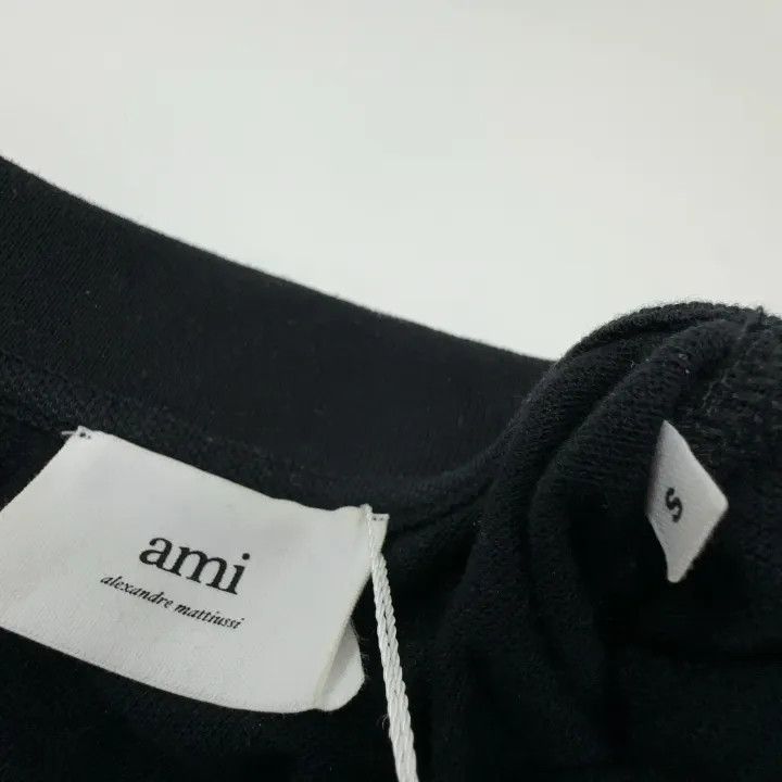 AMI AMI Heart Logo Black Short Sleeve Polo 0079 Size US S / EU 44-46 / 1 - 5 Thumbnail