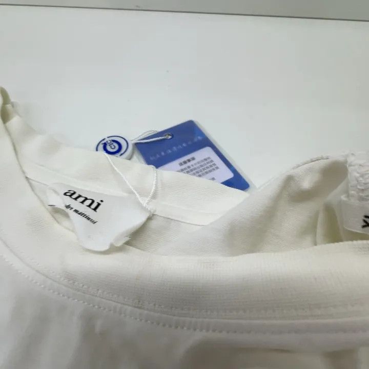 AMI AMI Love Logo Embroidered Short Sleeve T-Shirt 0079 Size US XL / EU 56 / 4 - 5 Thumbnail