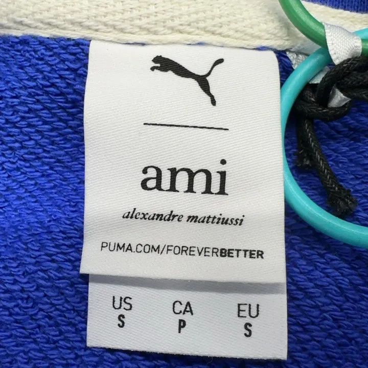 AMI PUMA x AMI Blue Heart Logo Hoodie 0079 Size US S / EU 44-46 / 1 - 2 Thumbnail