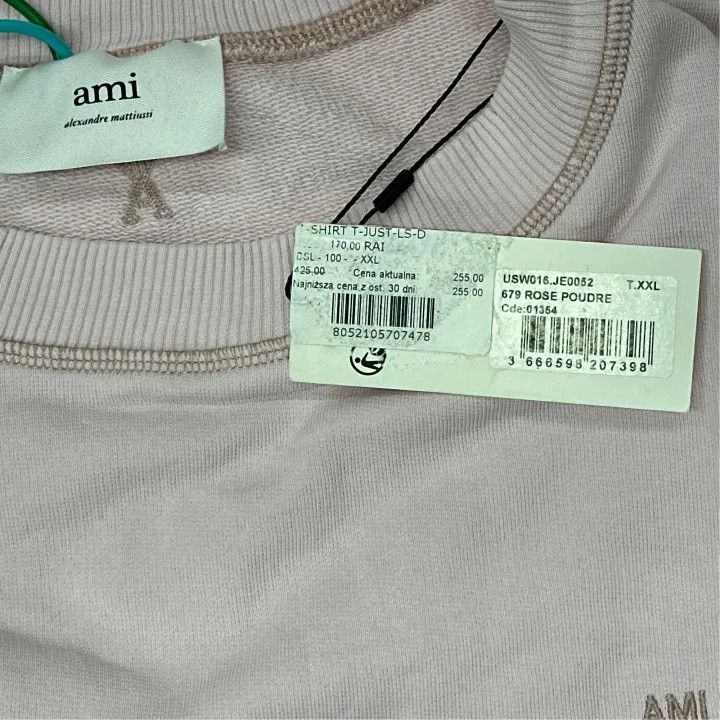 AMI AMI Paris Unisex Cotton Vintage Wash Sweatshirt 0079 Size US XXL / EU 58 / 5 - 3 Thumbnail