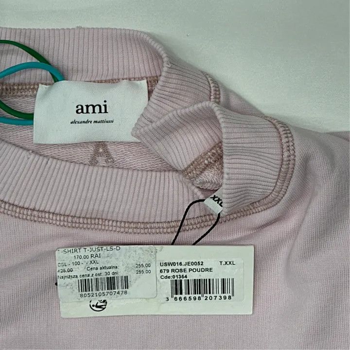 AMI AMI Paris Unisex Cotton Vintage Wash Sweatshirt 0079 Size US XXL / EU 58 / 5 - 4 Thumbnail