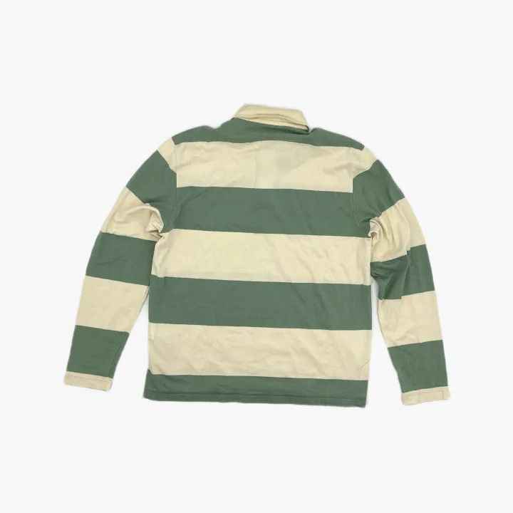 AMI Ami Casual Striped Long Sleeve Polo Shirt 0079 Size US S / EU 44-46 / 1 - 3 Thumbnail