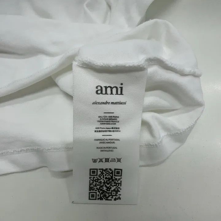 AMI AMIPARIS Embroidered Heart Short Sleeve T-Shirt 0079 Size US XL / EU 56 / 4 - 6 Thumbnail
