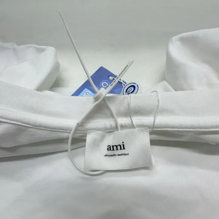 AMI AMIPARIS Embroidered Heart Short Sleeve T-Shirt 0079 Size US XL / EU 56 / 4 - 7 Thumbnail