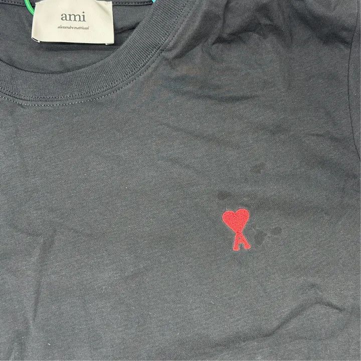 AMI AMI SS22 Love Logo Embroidered T-Shirt 0079 Size US L / EU 52-54 / 3 - 4 Thumbnail