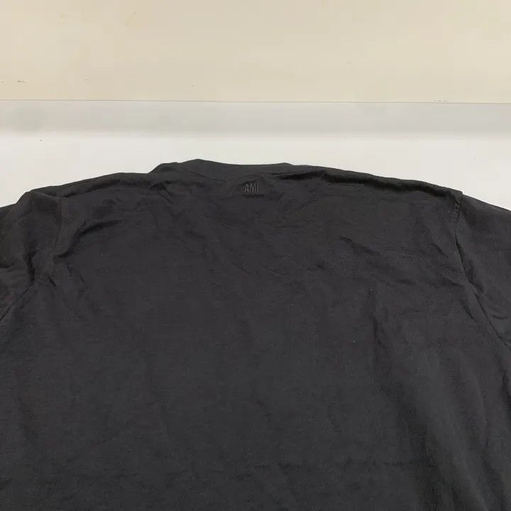 AMI AMI Heart Logo Embroidered Black T-Shirt 0079 Size US M / EU 48-50 / 2 - 2 Thumbnail