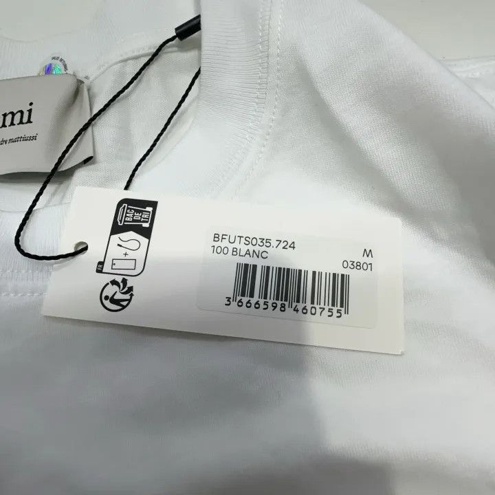 AMI AMI SS22 Heart Logo Embroidered T-Shirt 0079 Size US M / EU 48-50 / 2 - 6 Thumbnail