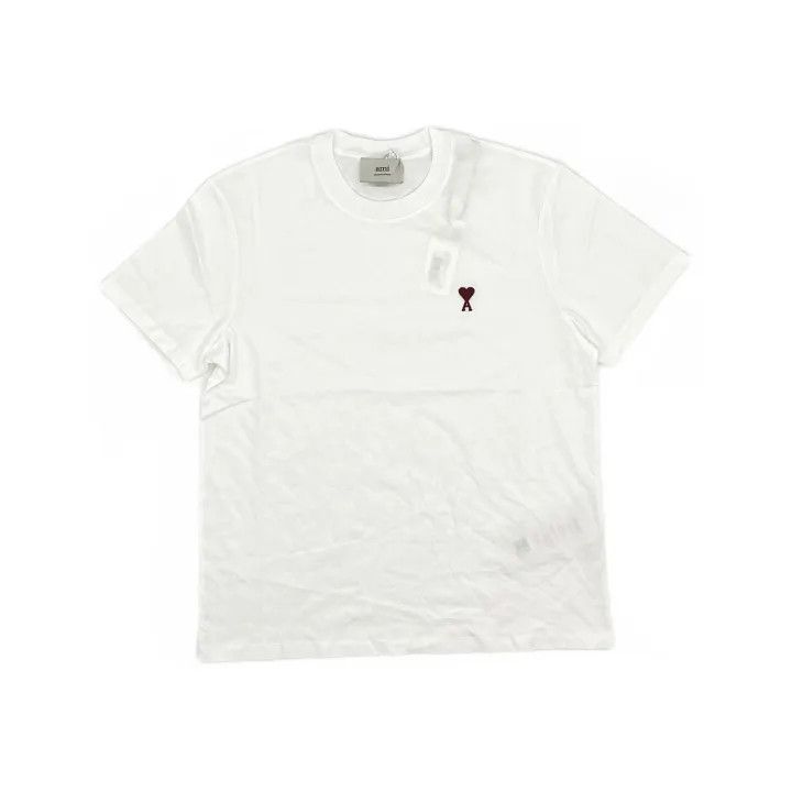 AMI AMI SS22 Heart Logo Embroidered T-Shirt 0079 Size US M / EU 48-50 / 2 - 2 Thumbnail