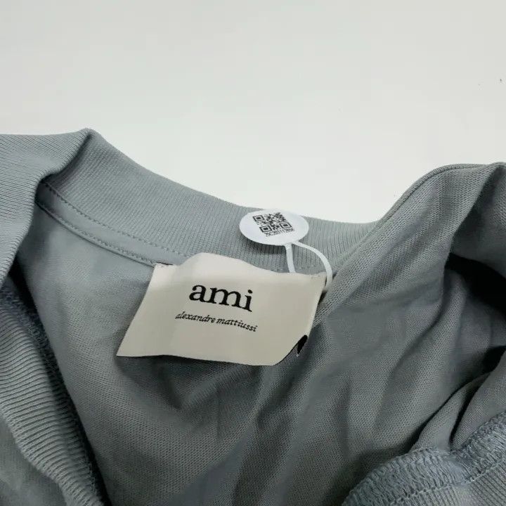 AMI AMI Paris Heart Embroidered Casual Short Sleeve T-Shirt 0079 Size US XXL / EU 58 / 5 - 7 Thumbnail