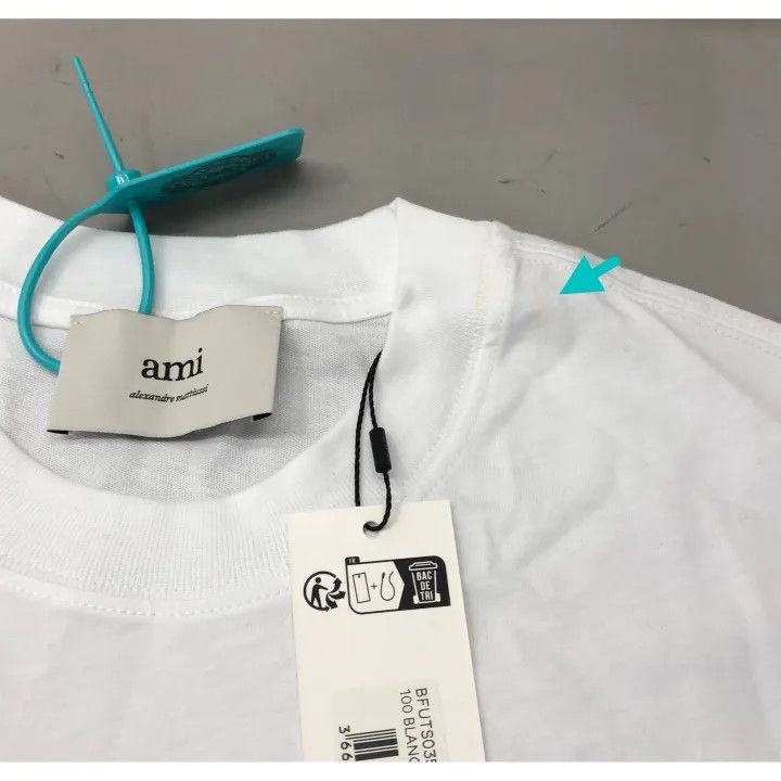 AMI AMI SS22 Heart Logo Embroidered T-Shirt 0079 Size US XS / EU 42 / 0 - 5 Thumbnail