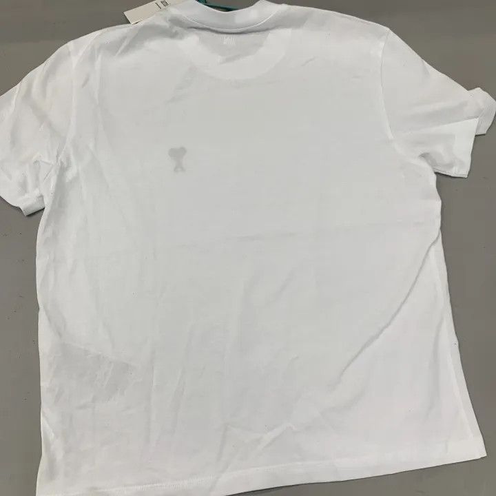 AMI AMI SS22 Heart Logo Embroidered T-shirt 0079 Size US XS / EU 42 / 0 - 2 Thumbnail