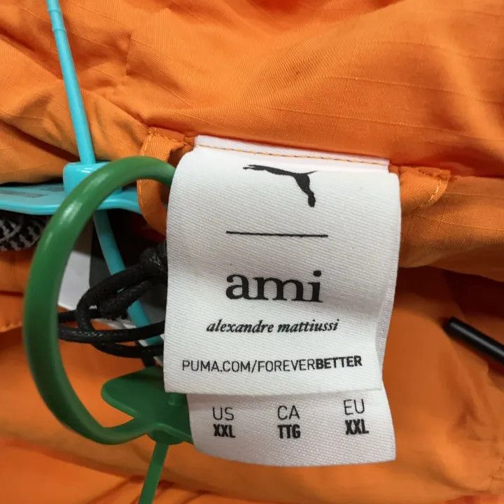 Puma PUMA x AMI Paris Bright Orange Hooded Jacket 0079 Size US XXL / EU 58 / 5 - 3 Thumbnail