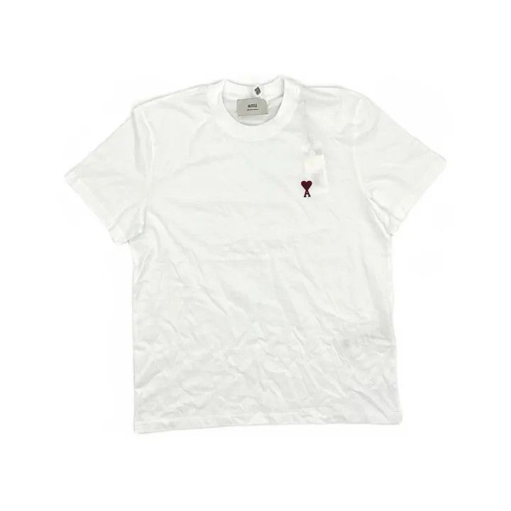 AMI AMI Love Logo Embroidered Short Sleeve T-Shirt 0079 Size US M / EU 48-50 / 2 - 2 Thumbnail