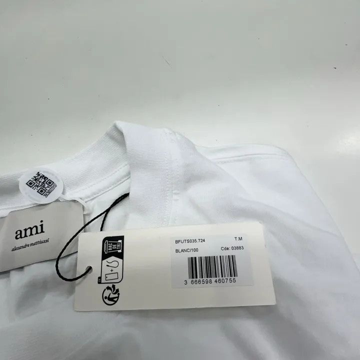 AMI AMI Love Logo Embroidered Short Sleeve T-Shirt 0079 Size US M / EU 48-50 / 2 - 5 Thumbnail