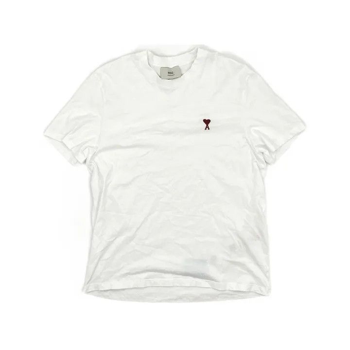 AMI AMI SS22 Heart Logo Embroidered T-Shirt 0079 Size US L / EU 52-54 / 3 - 2 Thumbnail