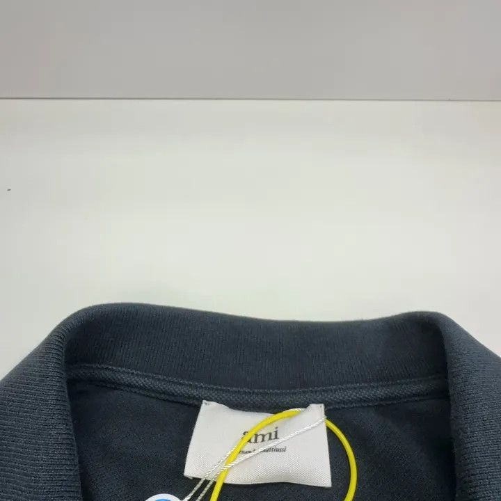 AMI AMI Love Logo Black Polo Shirt 0079 Size US L / EU 52-54 / 3 - 4 Thumbnail