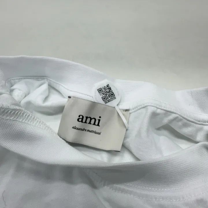 AMI AMI SS22 Heart Logo Embroidered T-Shirt 0079 Size US XL / EU 56 / 4 - 4 Thumbnail