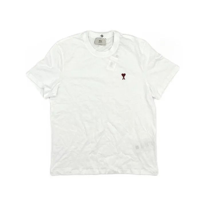 AMI AMI SS22 Heart Logo Embroidered T-Shirt 0079 Size US XL / EU 56 / 4 - 2 Thumbnail