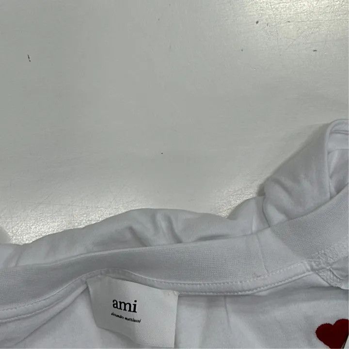 AMI AMI Heart Logo Embroidered Short Sleeve T-Shirt 0079 Size US XL / EU 56 / 4 - 5 Thumbnail