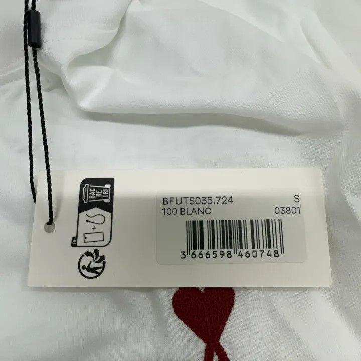 AMI AMI SS22 Heart Logo Embroidered T-Shirt 0079 Size US S / EU 44-46 / 1 - 5 Thumbnail