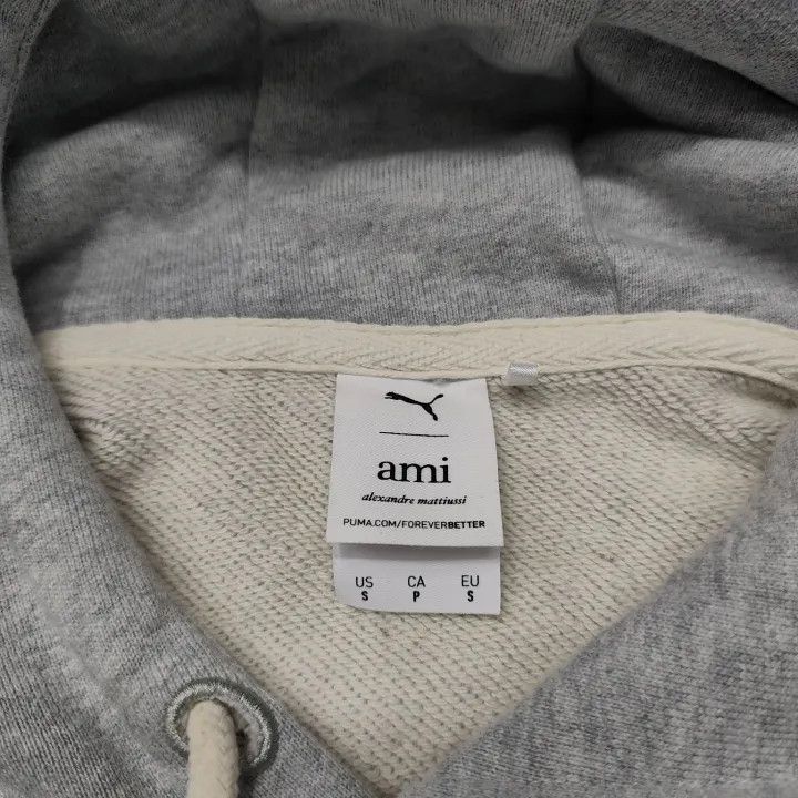 AMI Puma x AMI Paris Gray Hoodie 0079 Size US S / EU 44-46 / 1 - 4 Thumbnail