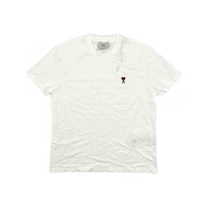 AMI AMI Heart Logo Embroidered White T-Shirt 0079 Size US L / EU 52-54 / 3 - 2 Thumbnail