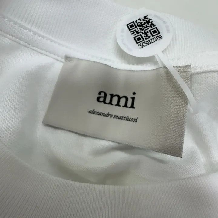 AMI AMI Heart Logo Embroidered Short Sleeve T-Shirt 0079 Size US S / EU 44-46 / 1 - 6 Thumbnail