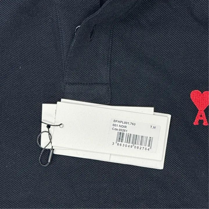 AMI AMI Love Logo Short Sleeve Polo Shirt 0079 Size US M / EU 48-50 / 2 - 5 Thumbnail