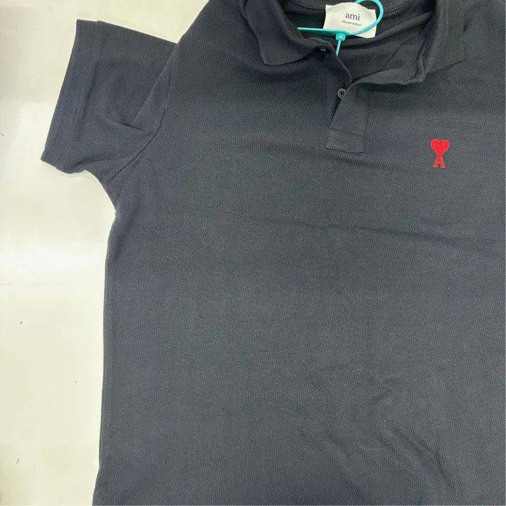 AMI AMI Love Logo Short Sleeve Polo Shirt 0079 Size US M / EU 48-50 / 2 - 7 Thumbnail