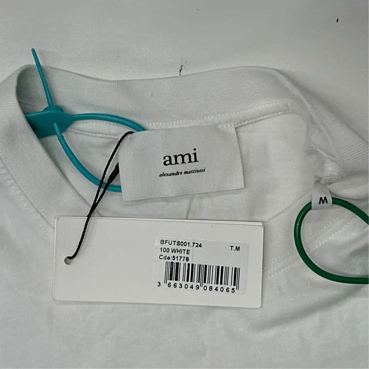 AMI AMI Heart Logo Embroidered Short Sleeve T-shirt 0079 Size US M / EU 48-50 / 2 - 2 Thumbnail