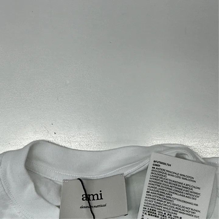 AMI AMI Heart Logo Embroidered Short Sleeve T-Shirt 0079 Size US S / EU 44-46 / 1 - 3 Thumbnail