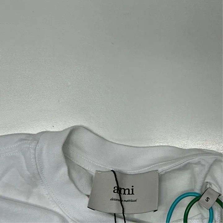 AMI AMI Heart Logo Embroidered Short Sleeve T-Shirt 0079 Size US S / EU 44-46 / 1 - 2 Thumbnail